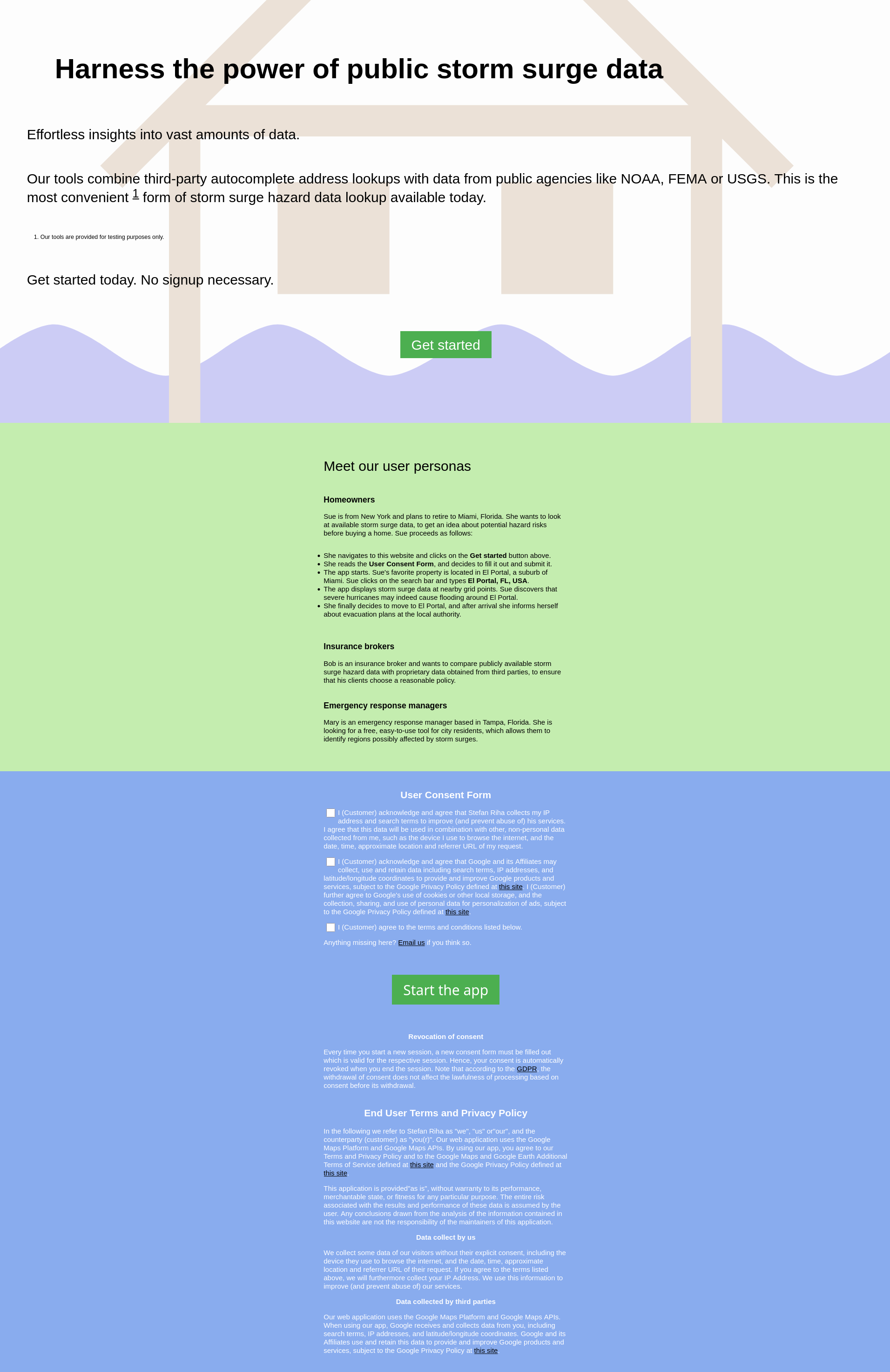 Landing page